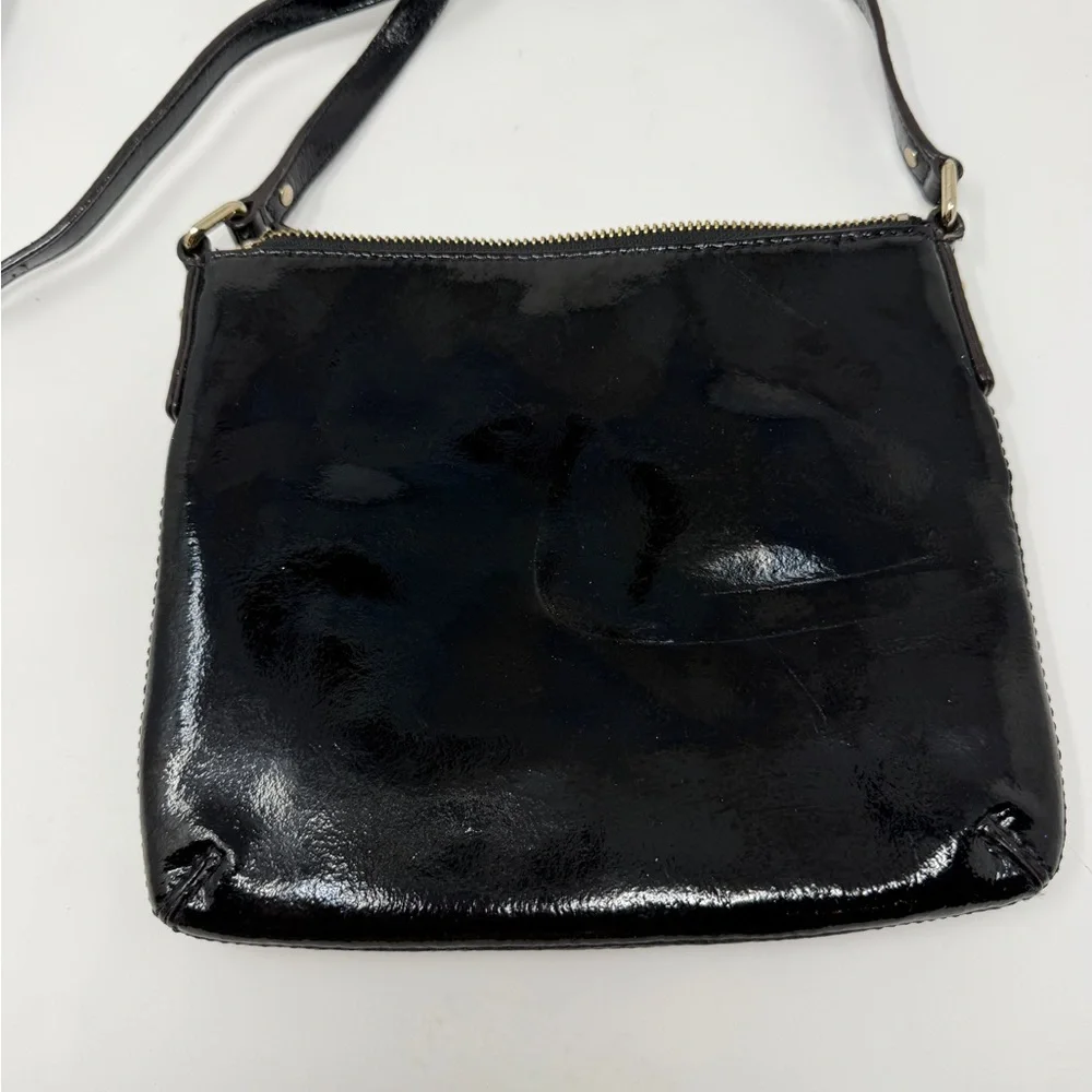 Kate spade Black Leather Crossbody Bag with Front Zip Pocket - Picture 3 of 6